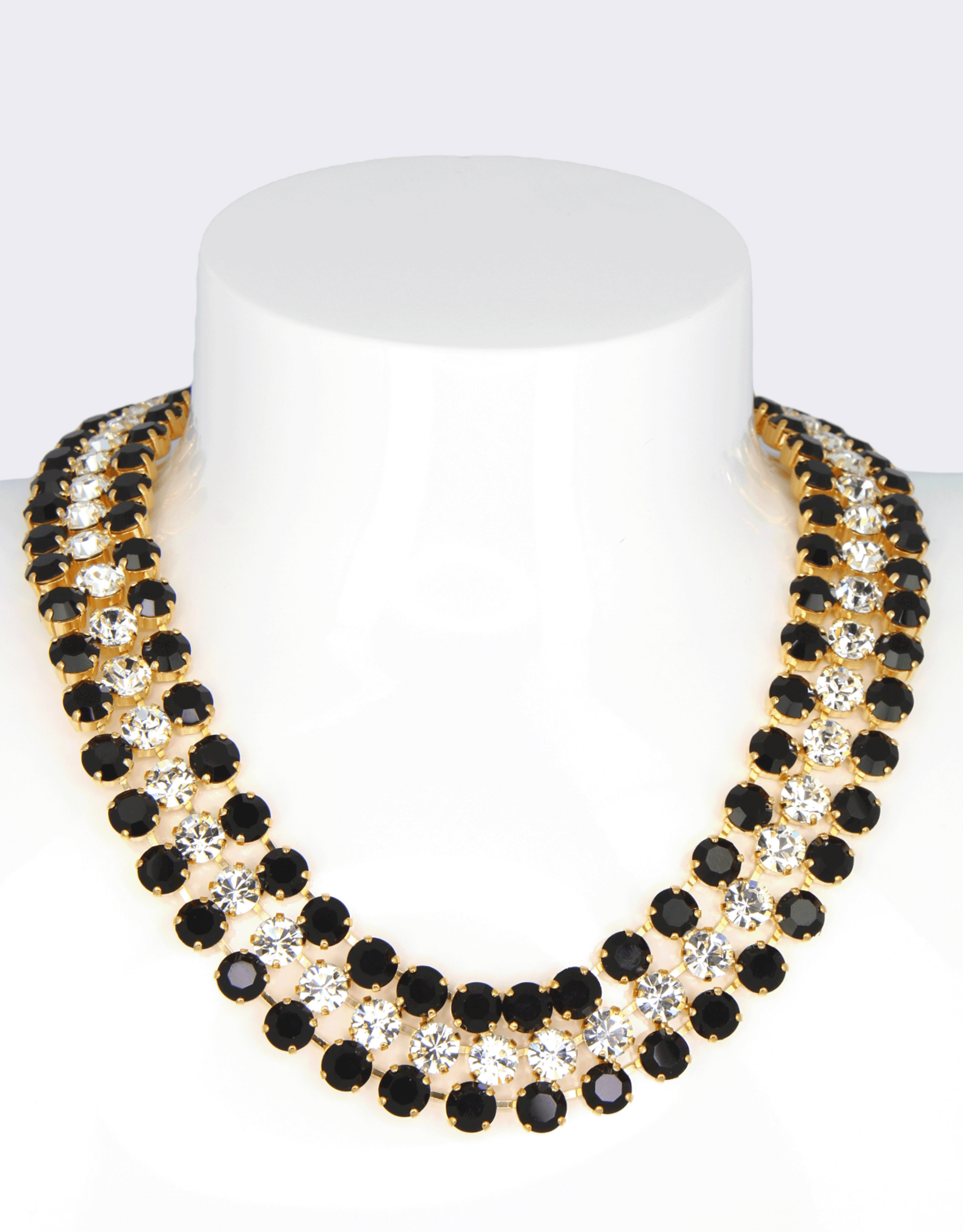 double row necklace england statement jewellery