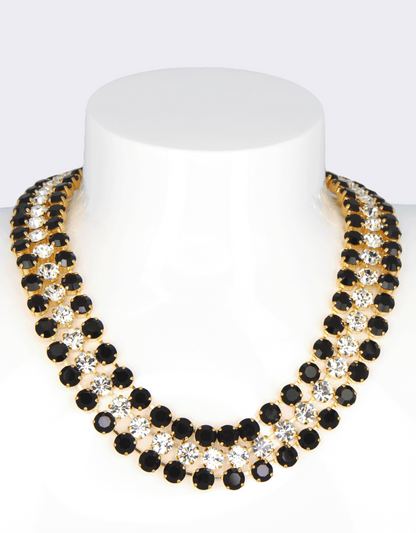 double row necklace england statement jewellery