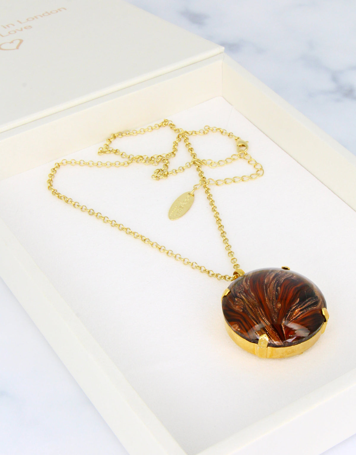 earth tone necklace from boutique jewellery store london