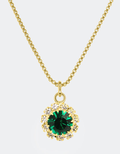 emerald pendant, birthstone inspired jewellery