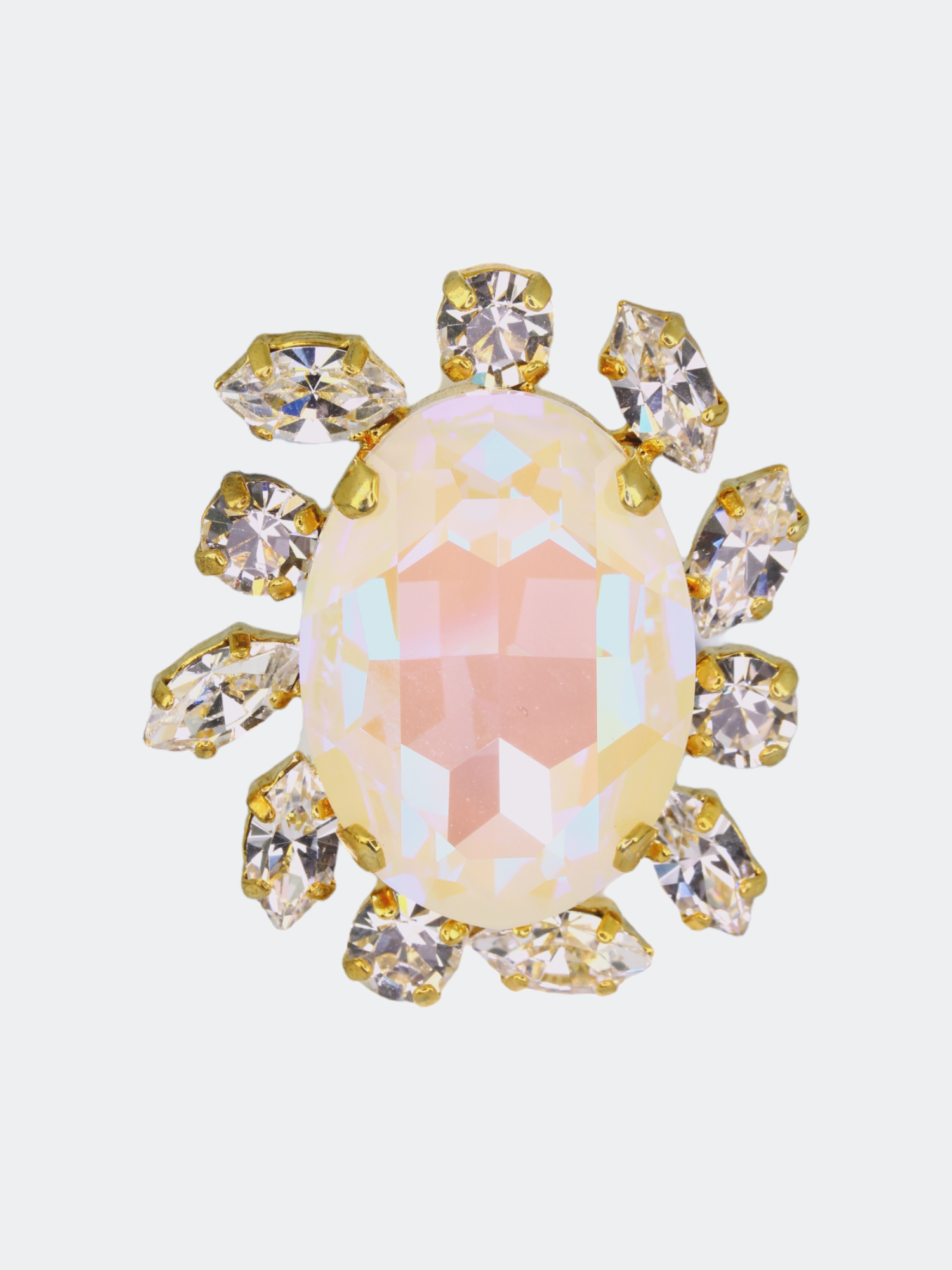 light pink crystal ring for gifting