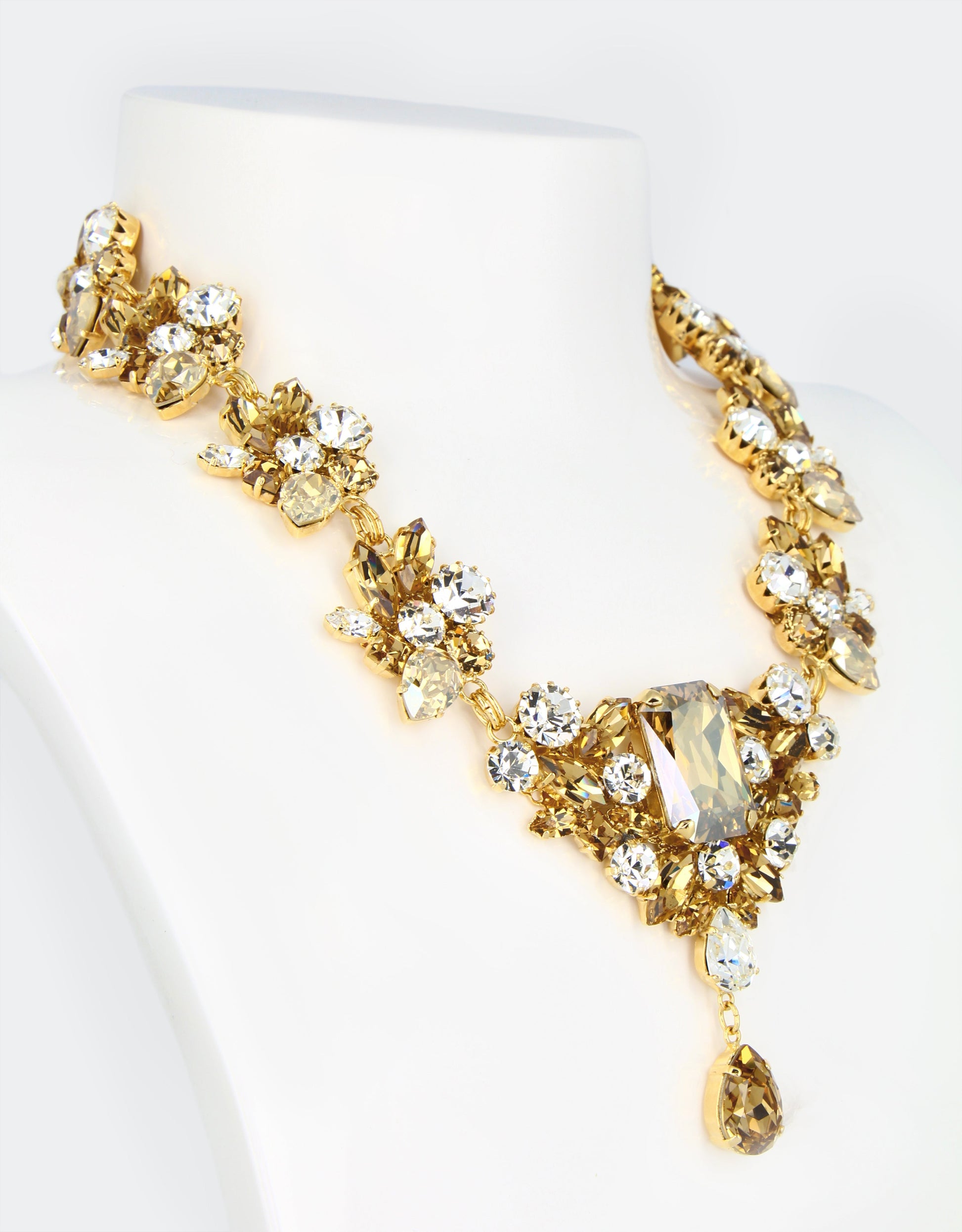 european designer necklace for high end evening soiree