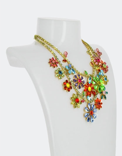 floral statement necklace