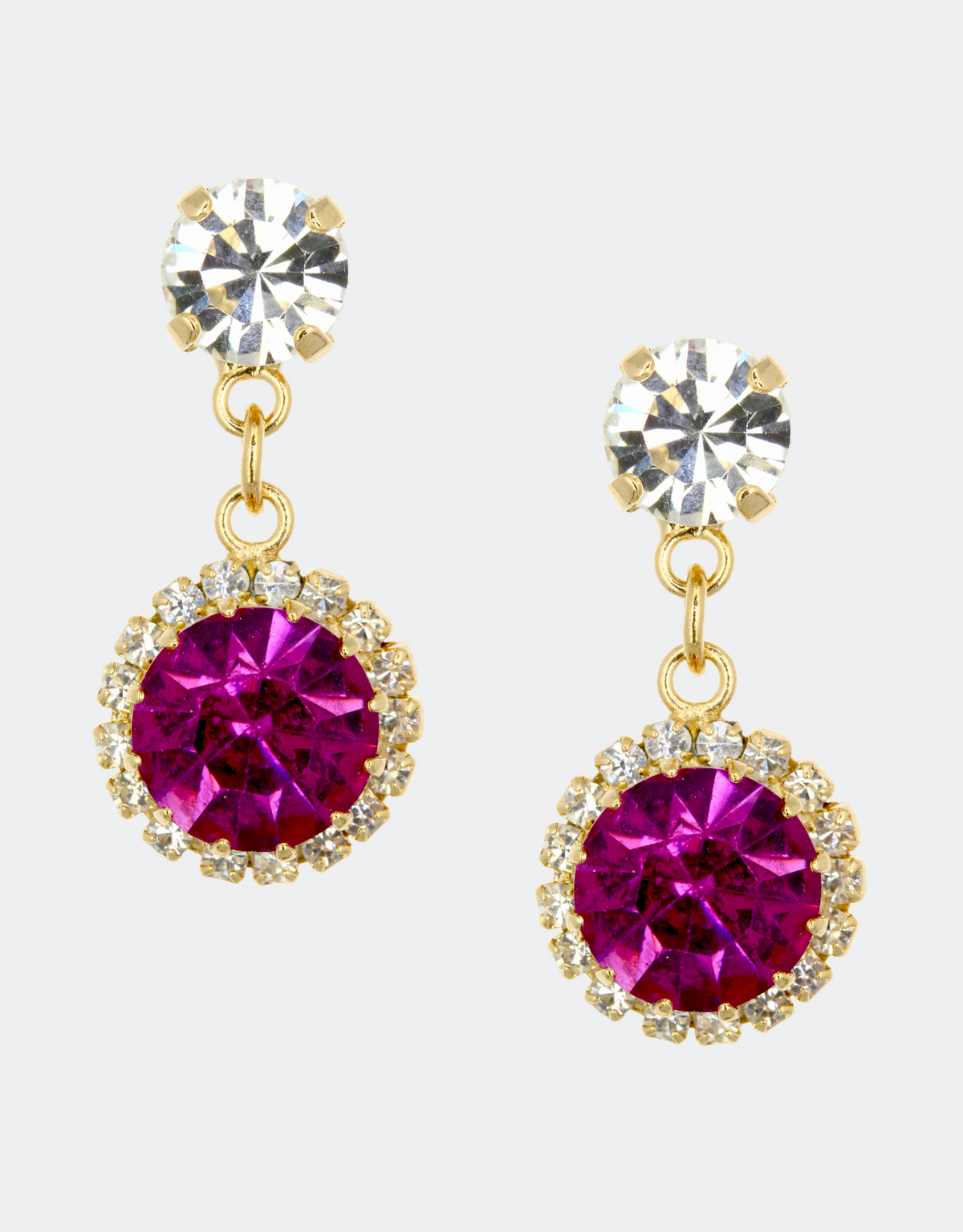 fuchsia pink earrings for women