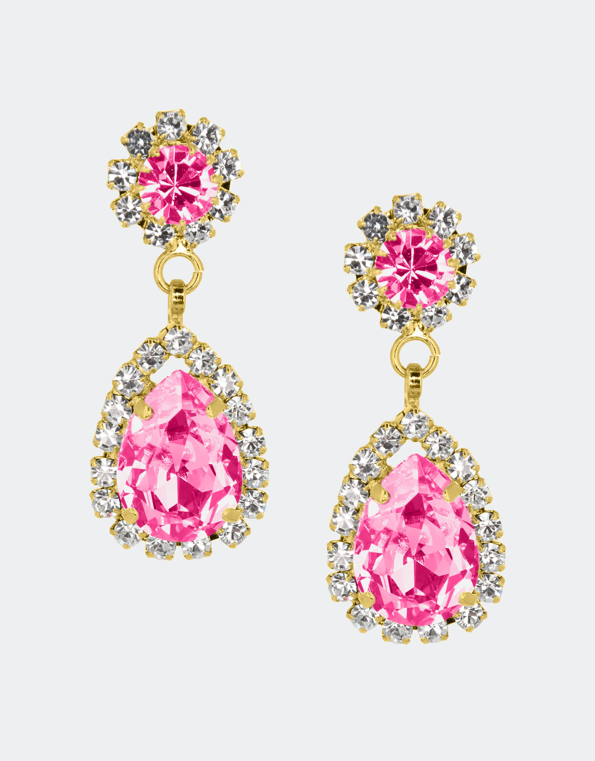 coral pink earrings 