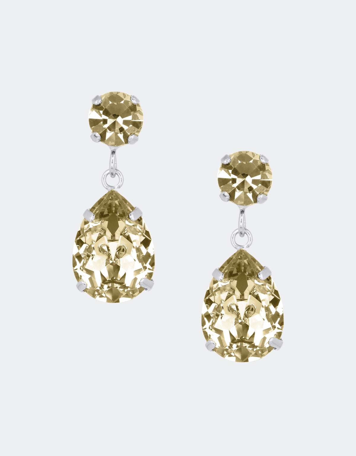 golden earrings with silver plating