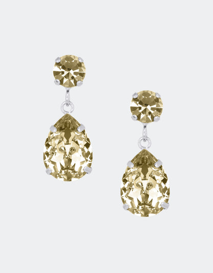 golden earrings with silver plating
