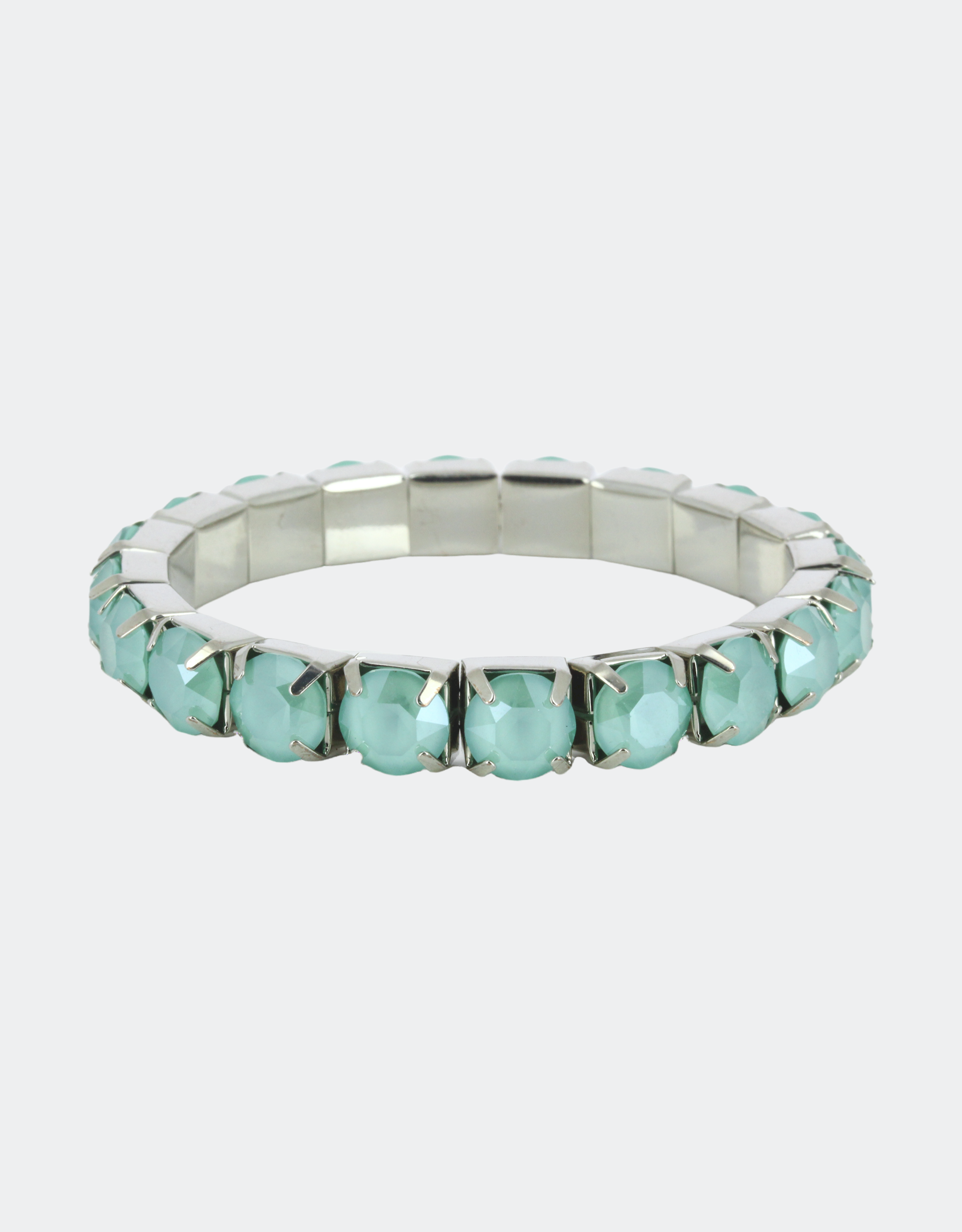 green crystal bracelet with adjustable band