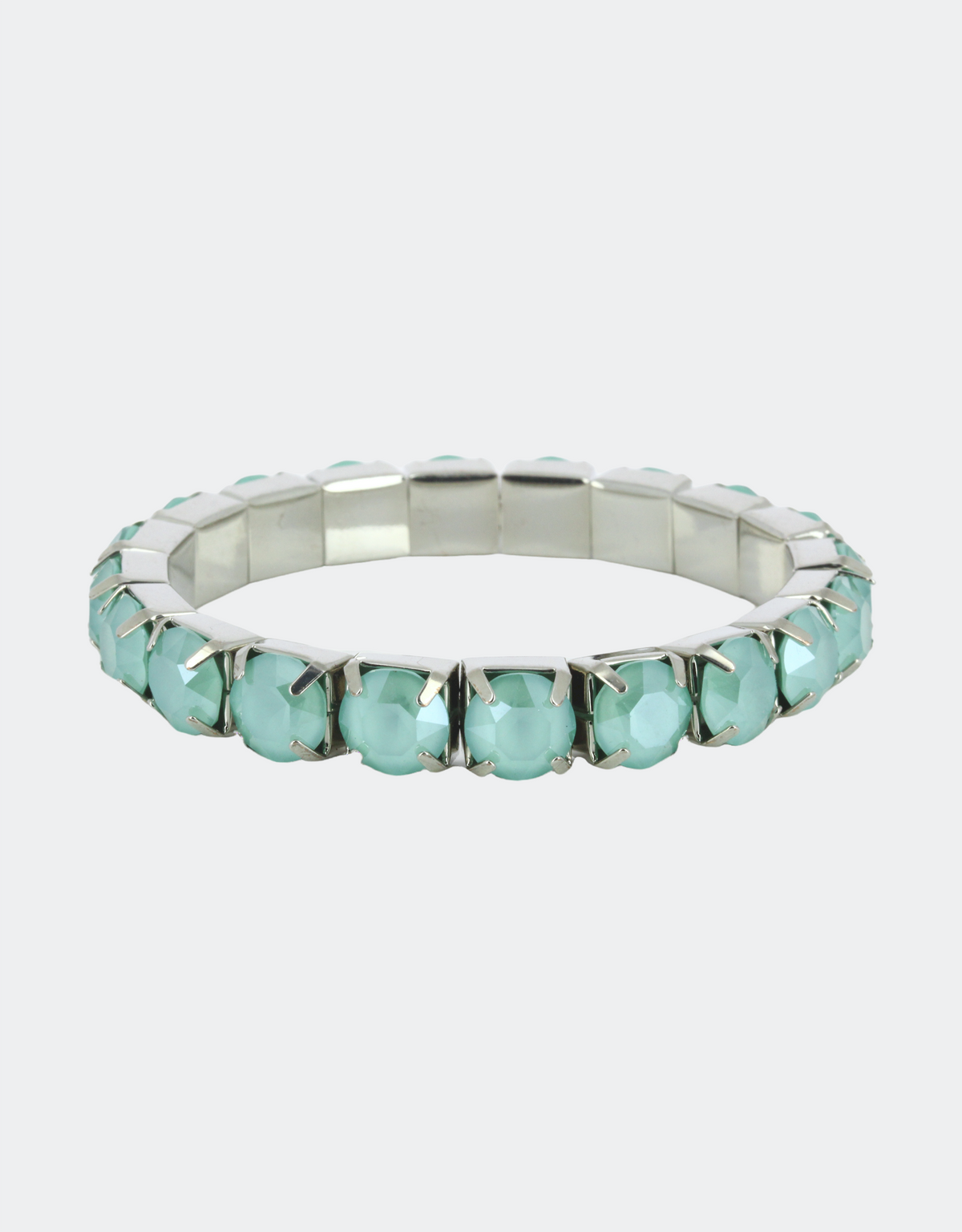 green crystal bracelet with adjustable band