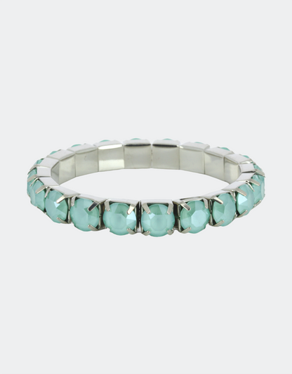 green crystal bracelet with adjustable band
