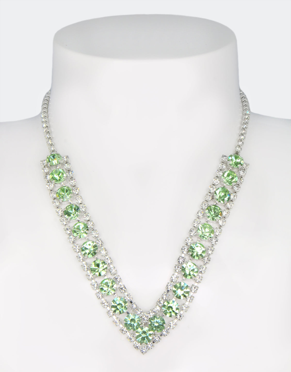 green crystal jewellery handcrafted in london