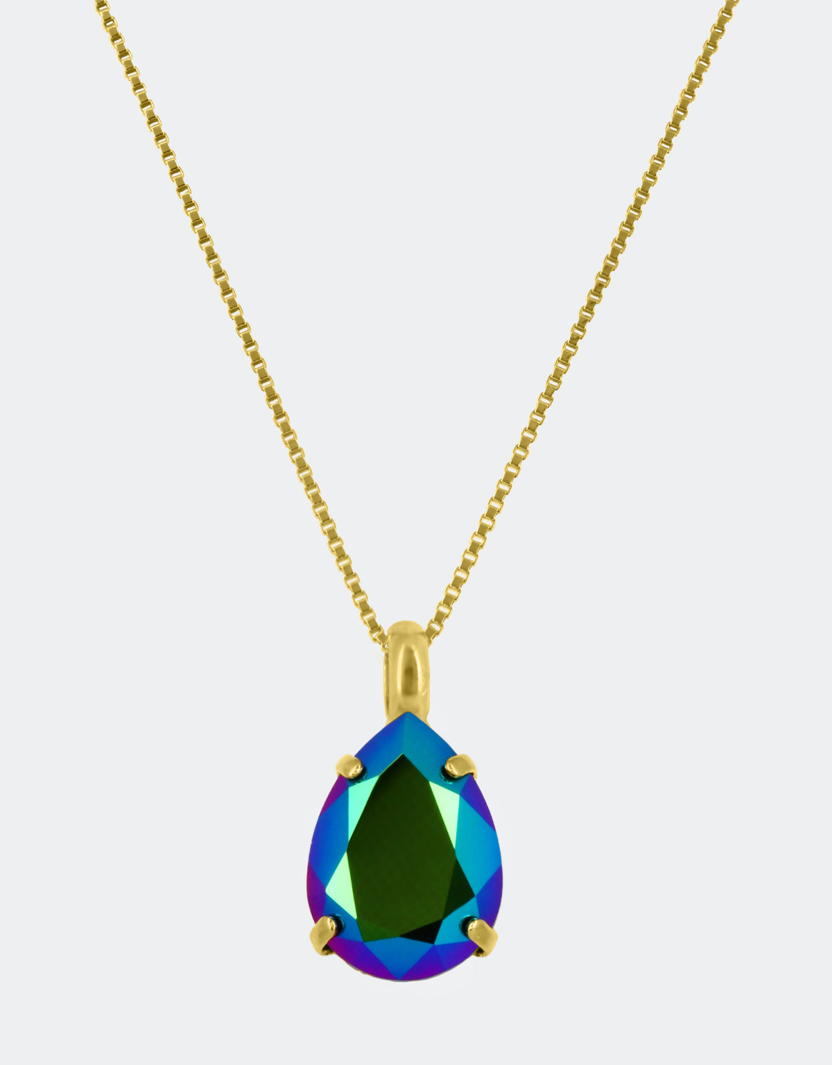 green crystal jewellery a classic petite pendant necklace for women