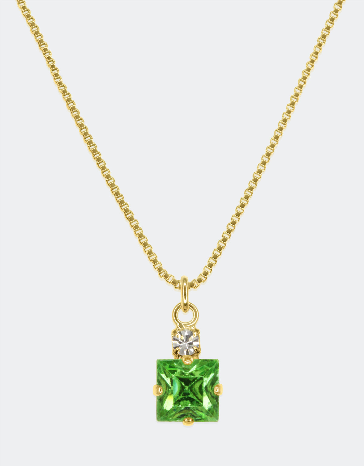 green pendant for women