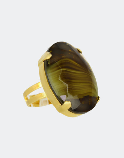 green ring perfect for gala events and evening soiree