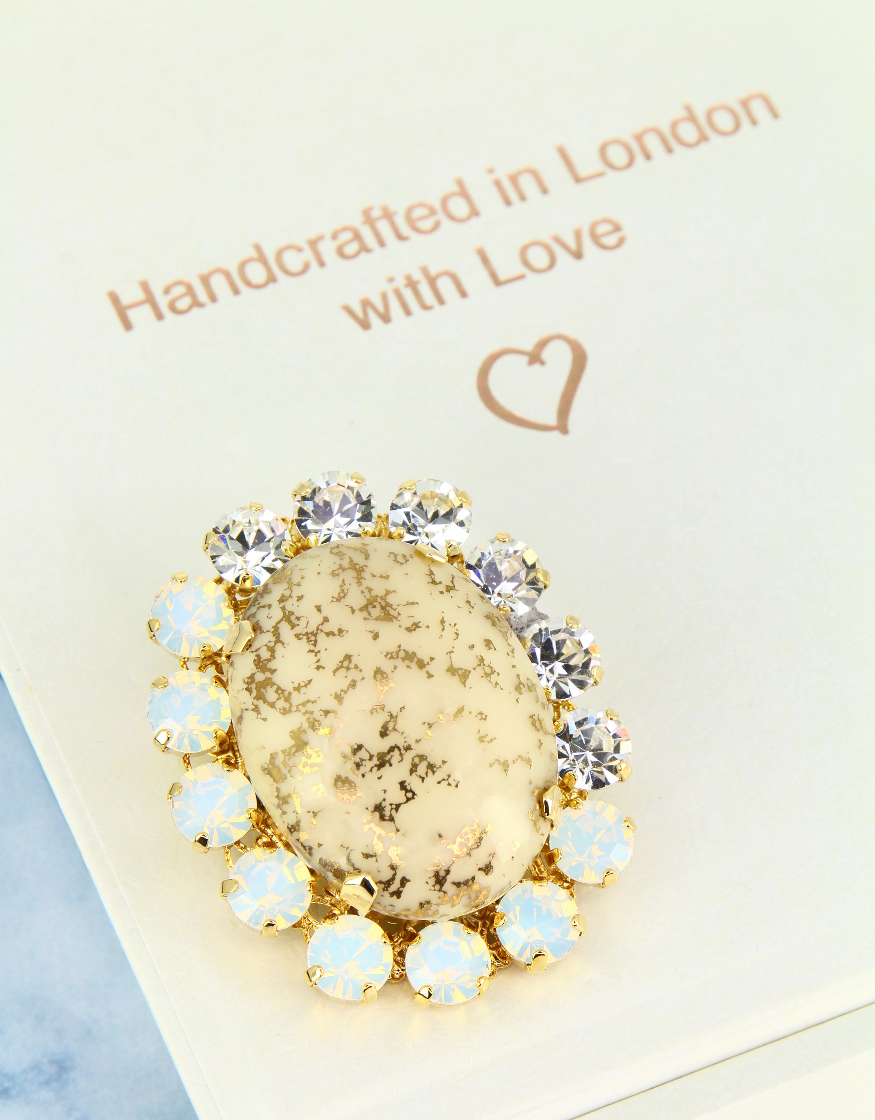 handcrafted lapel pins with crystals