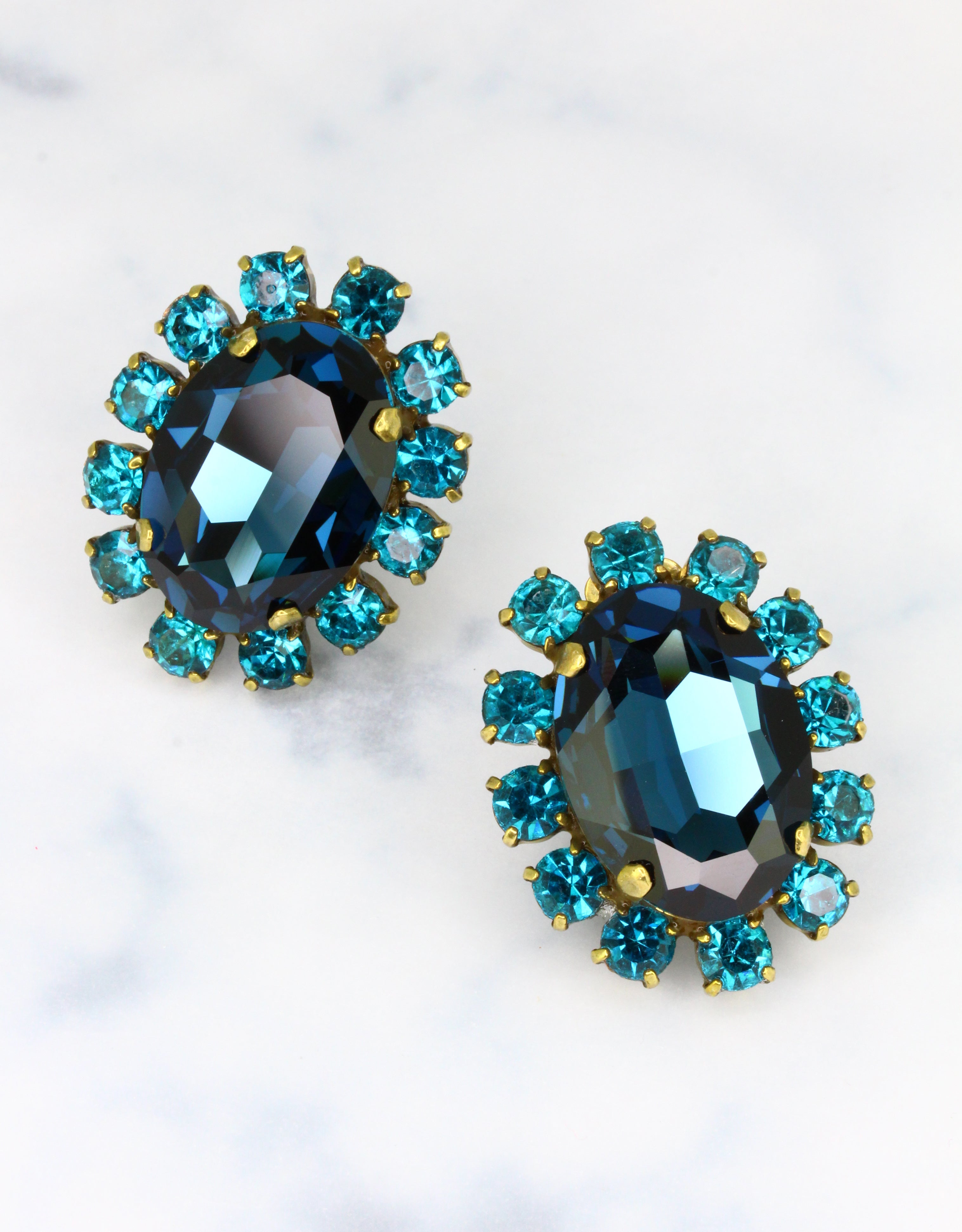 handcrafted statement stud earrings, a luxury jewellery