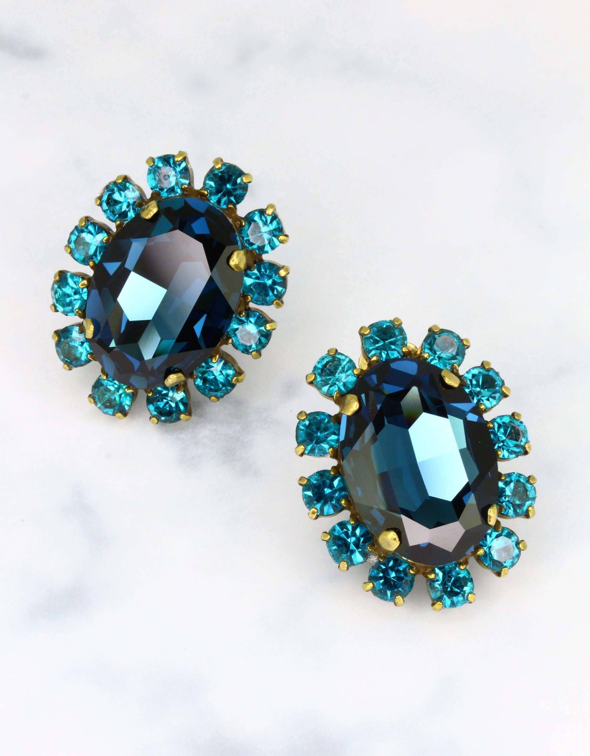 handcrafted statement stud earrings, a luxury jewellery