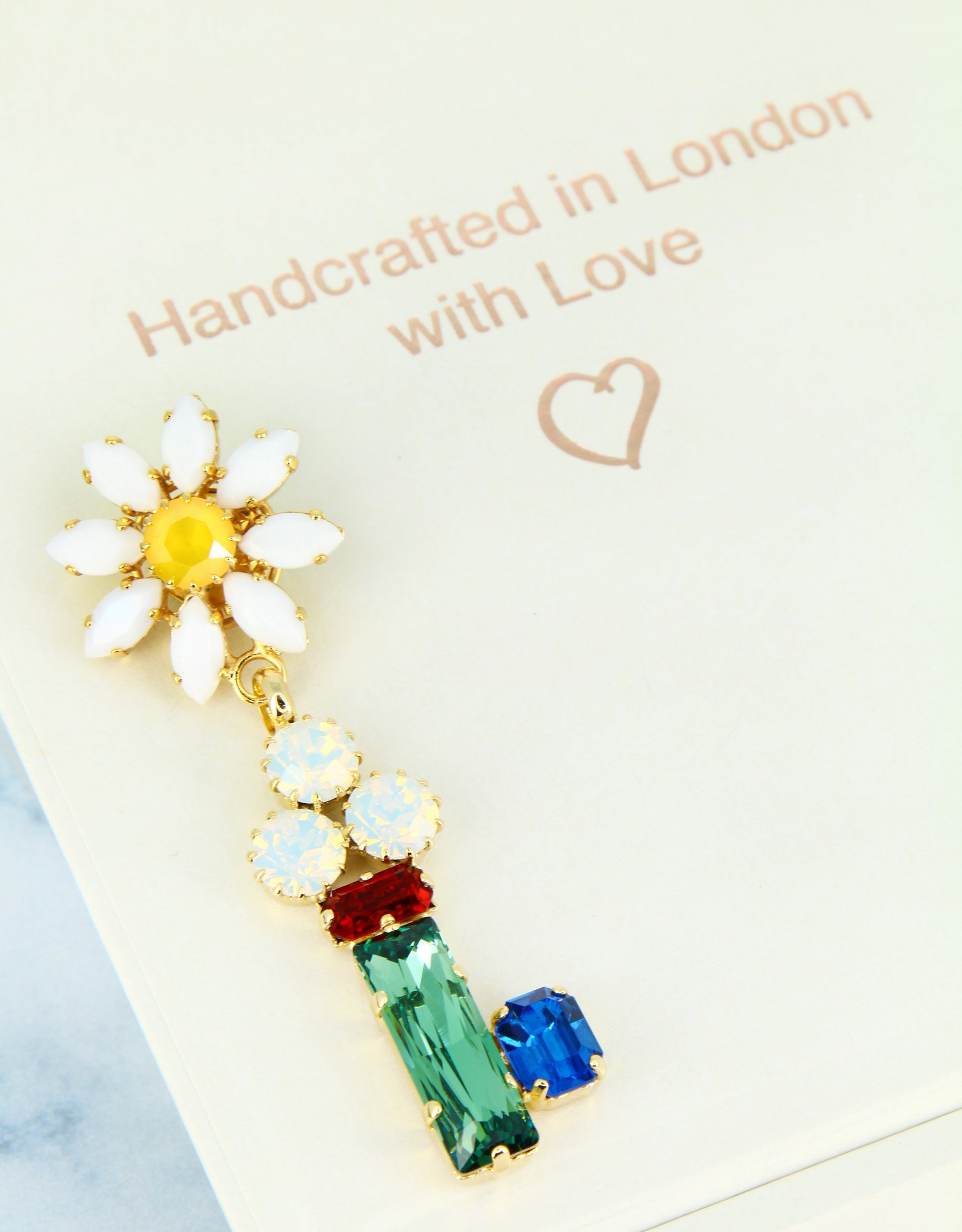 handmade luxury jewellery for men, crystal lapel pins