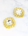 high end crystal earrings for day time events