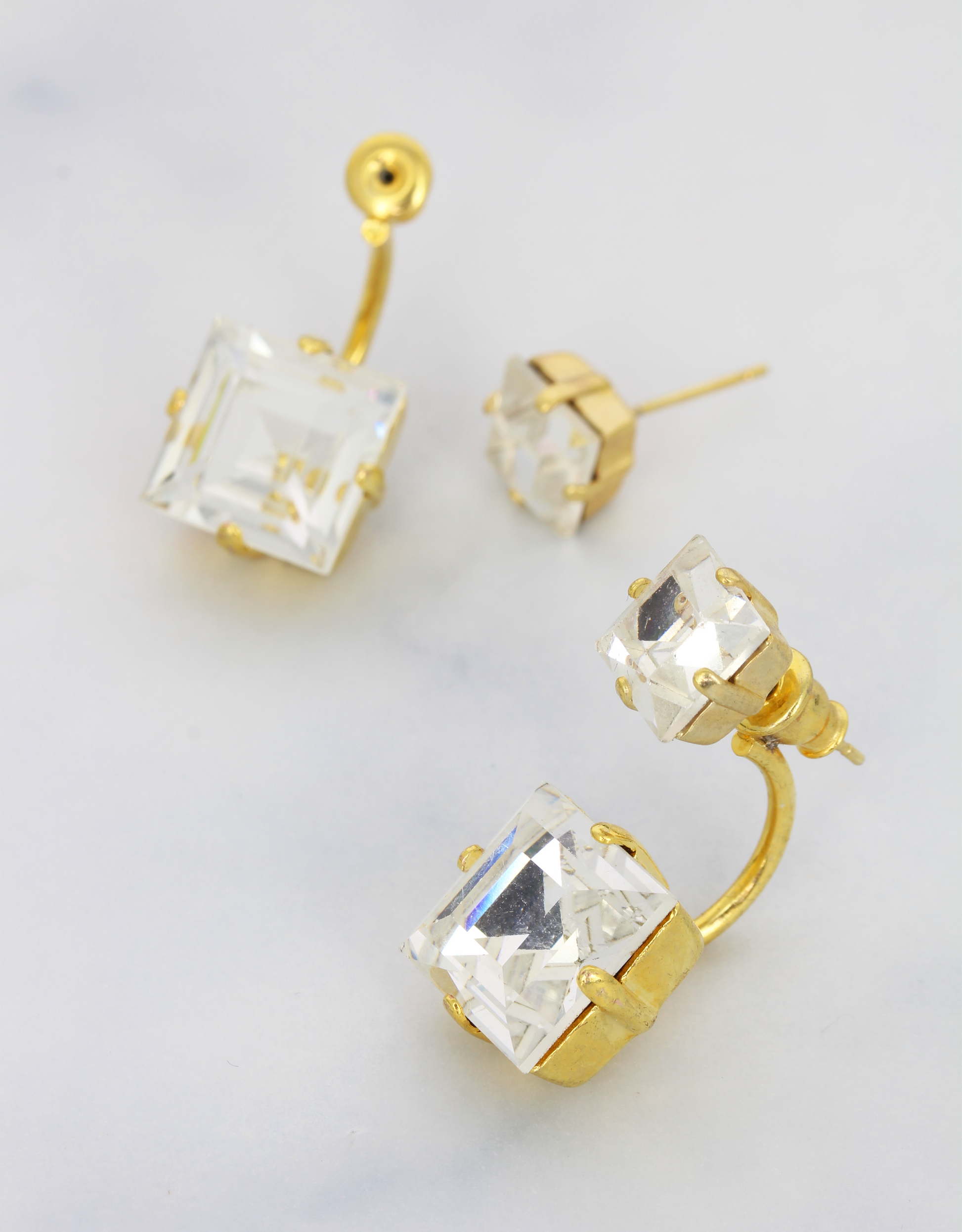 jacket earrings with handmade crystal a perfect piece of bridal jewellery
