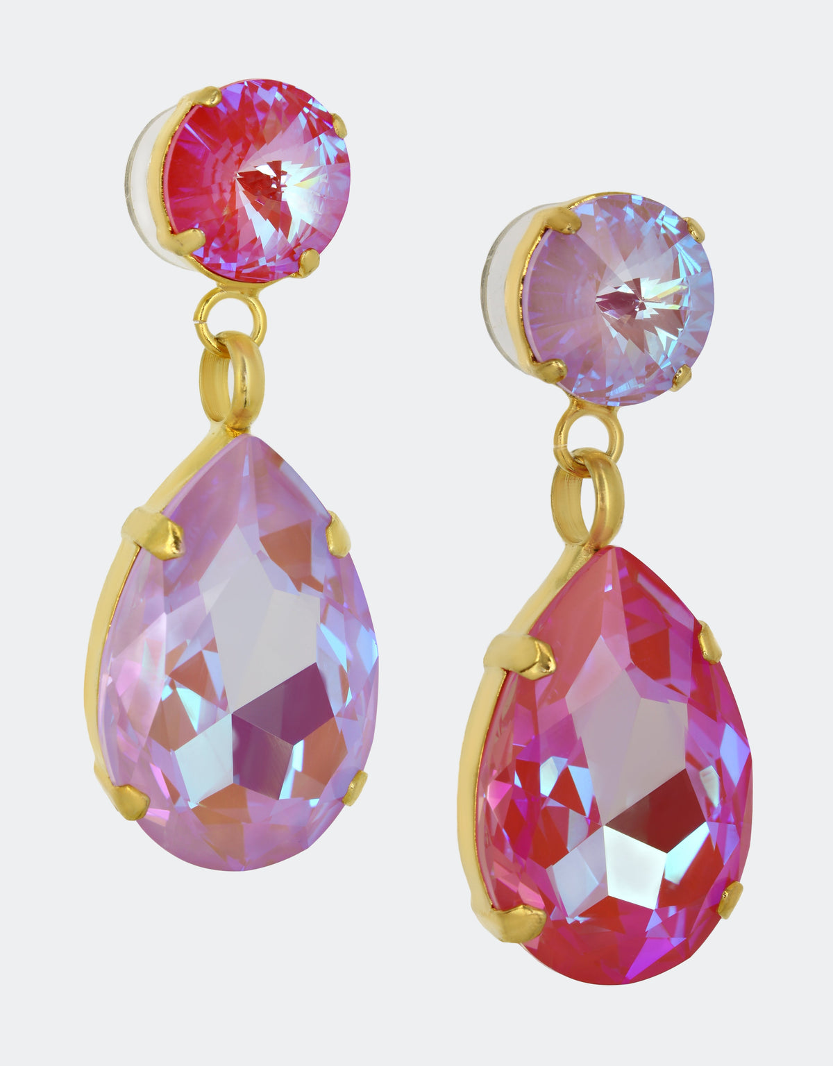 lavender earrings for bold designer look