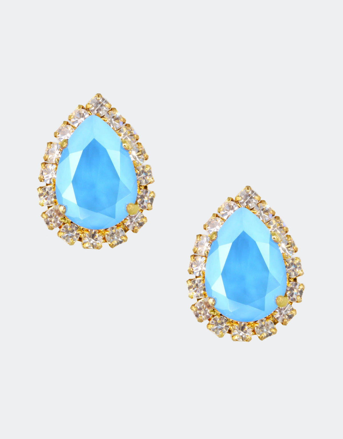 lilly pear rosetta blue earrings 