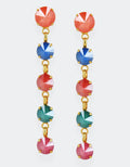 selene crystal long crystal earrings for fun casual outings