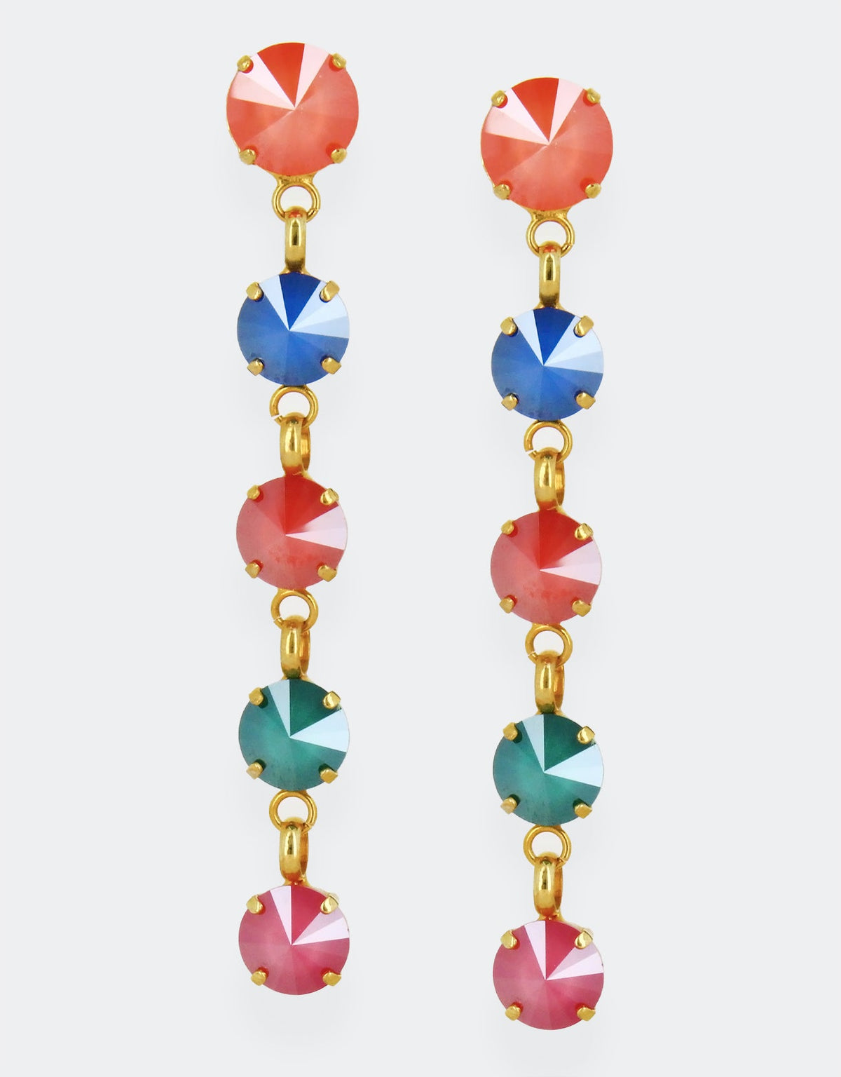 selene crystal long crystal earrings for fun casual outings