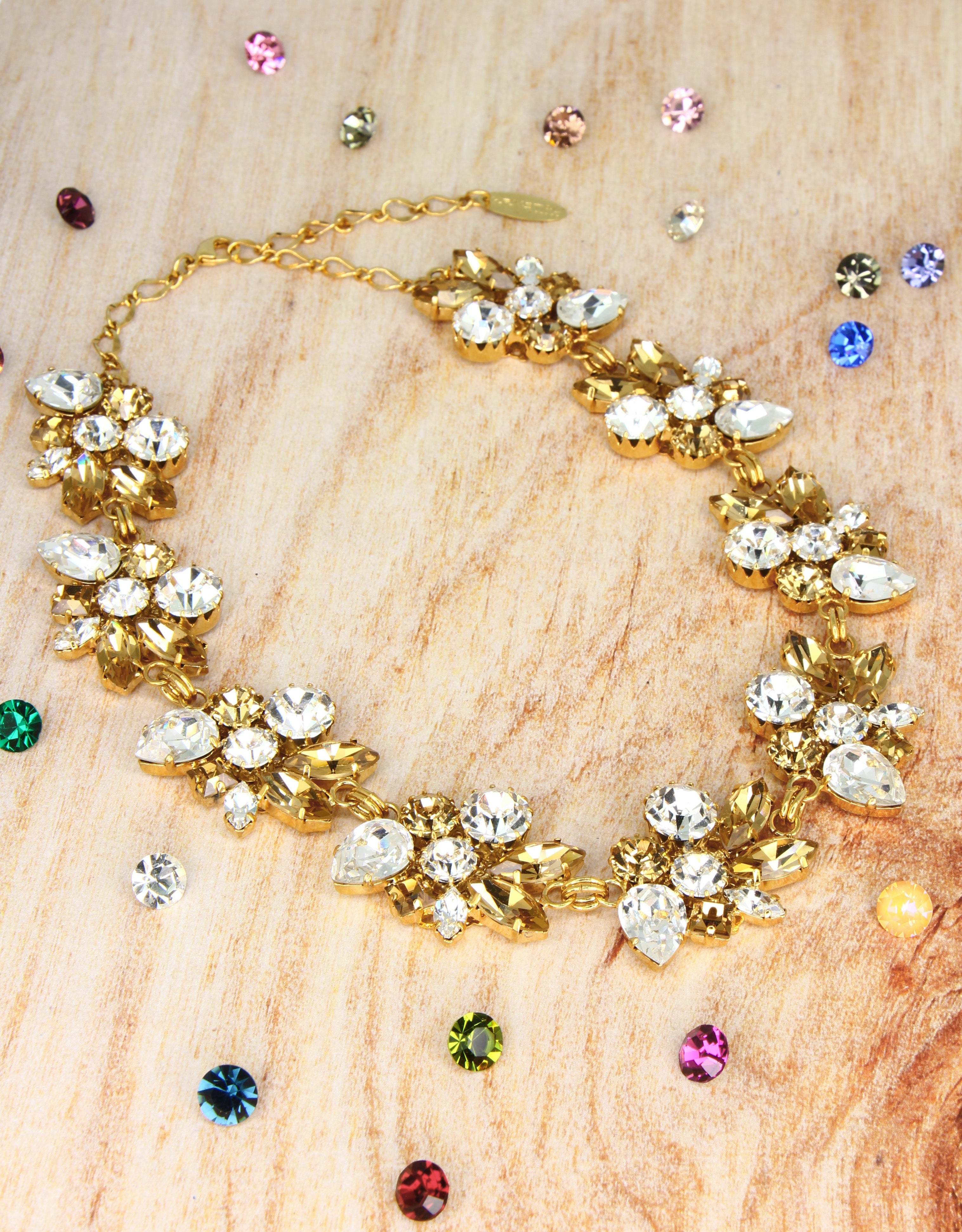 selene crystal luxurious occasion necklaces for women for high end fashion events