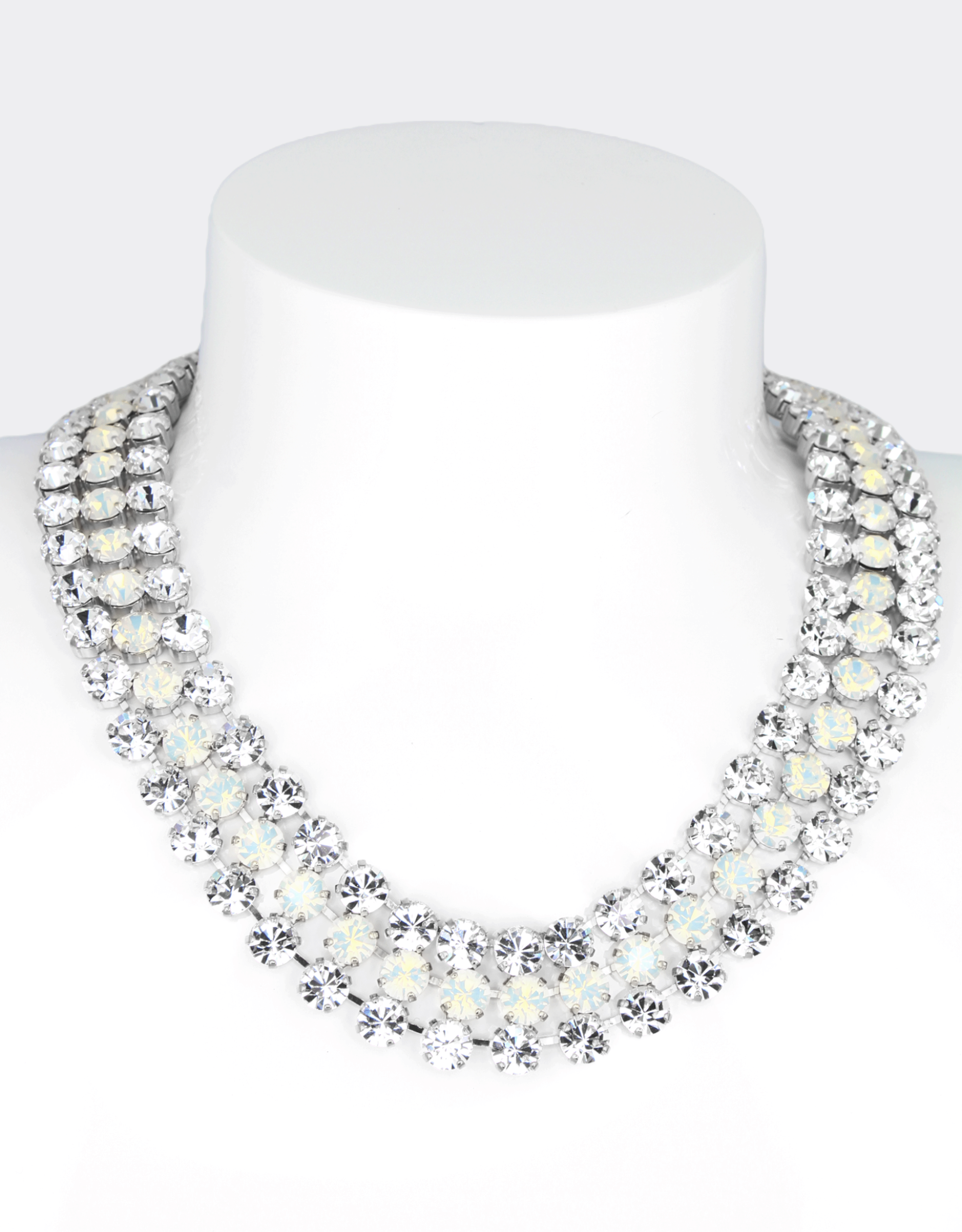 luxury crystal necklace for women looking for jewellery on tailored dresses and modern formalwear
