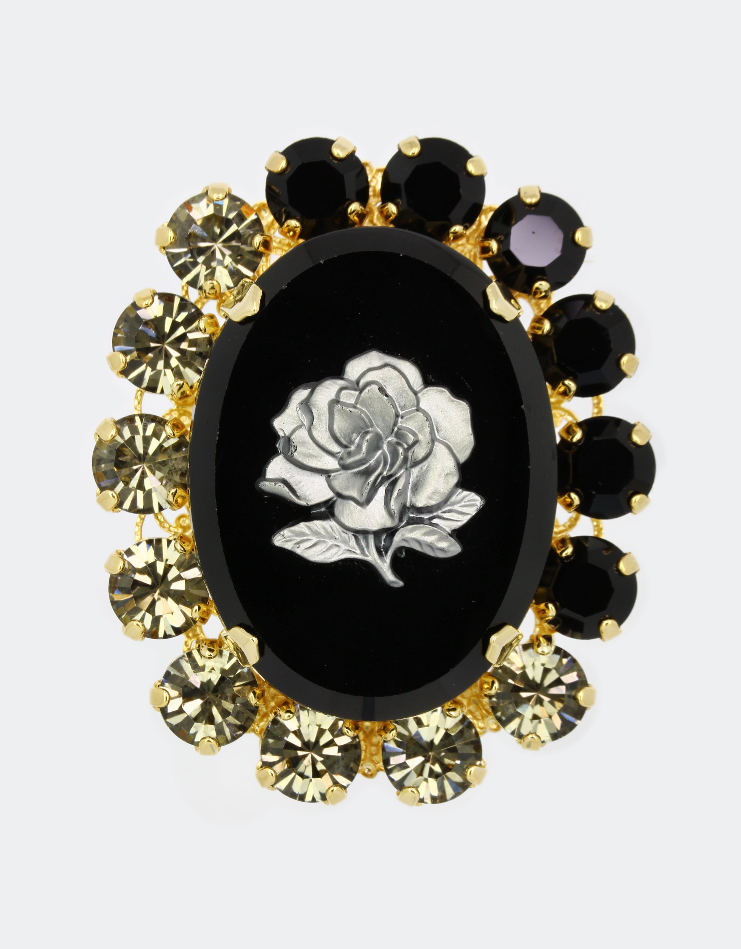 mary crystal lapel pin for men and women