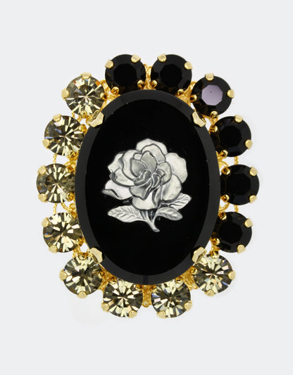 mary crystal lapel pin for men and women