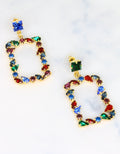 milan fashionable crystal earrings for women 