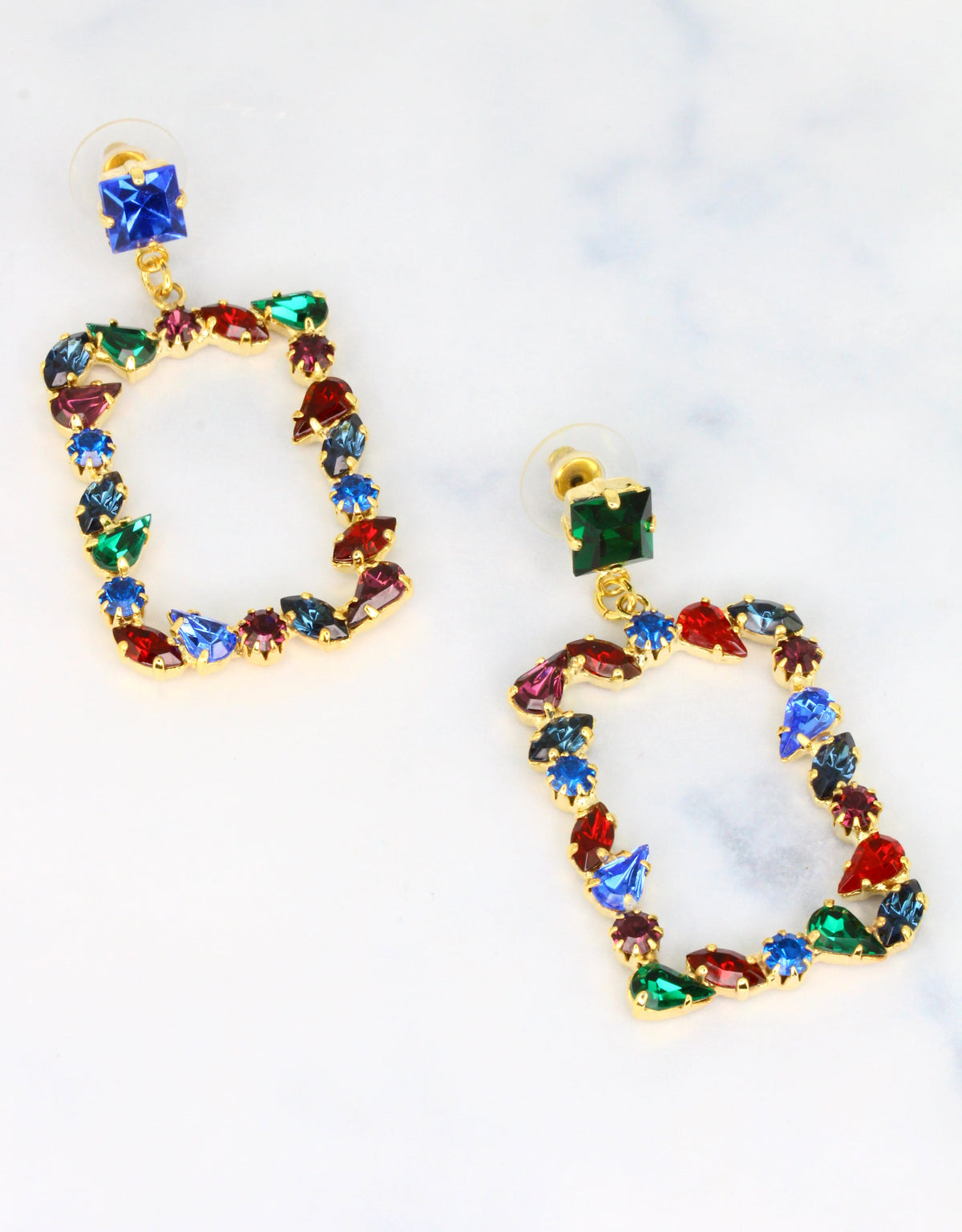 milan fashionable crystal earrings for women 