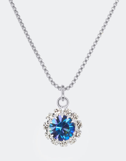 navy blue pendant a fine crystal jewellery