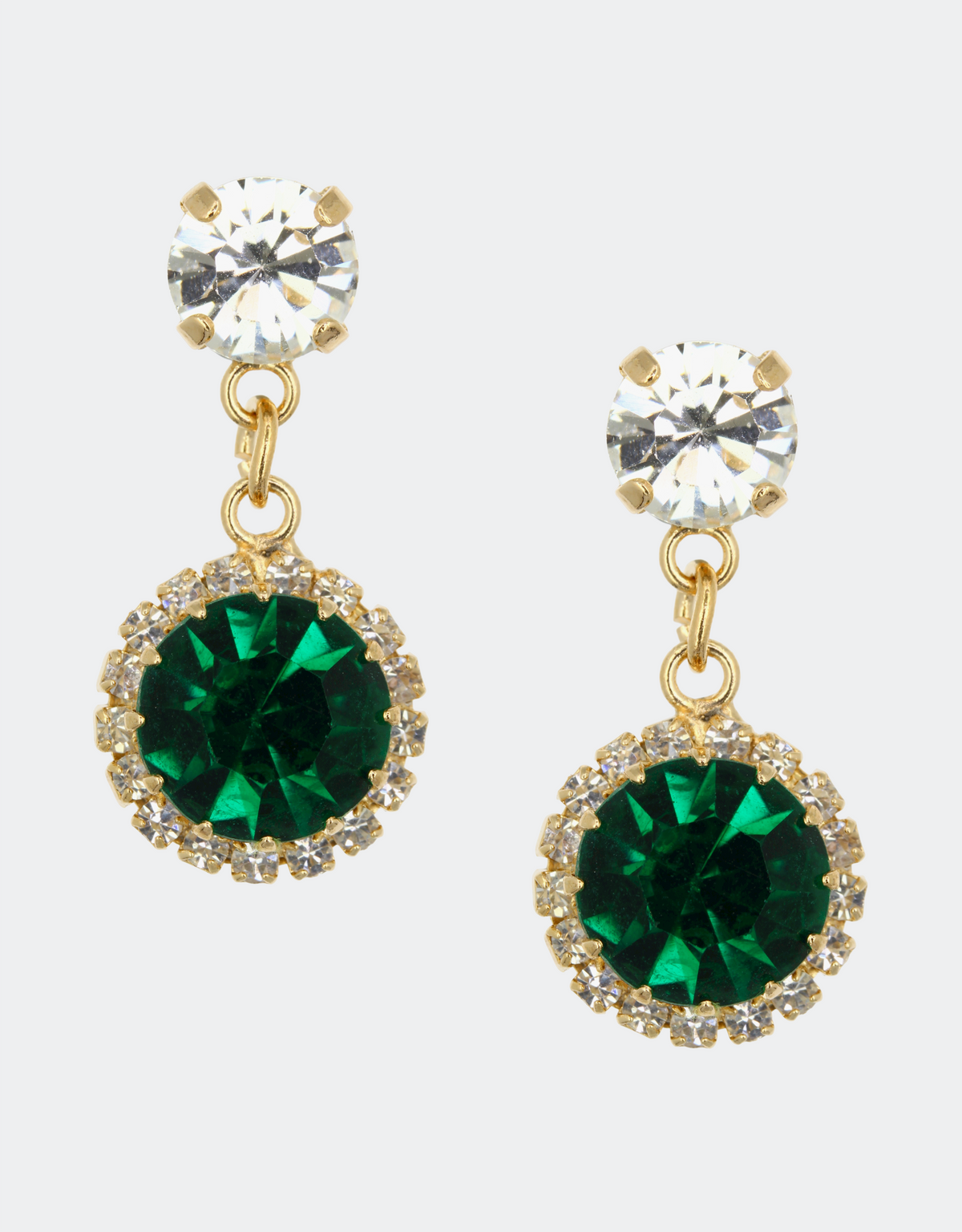 emerald earrings new year party jewellery