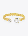 orla cystal bracelet with golden band