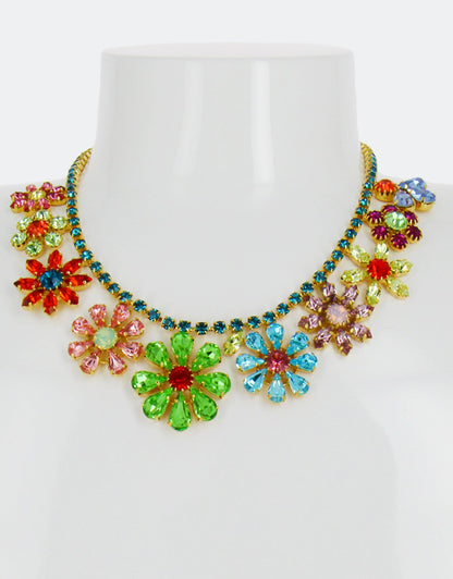 selene crystal paige crystal necklace a summer statement necklace