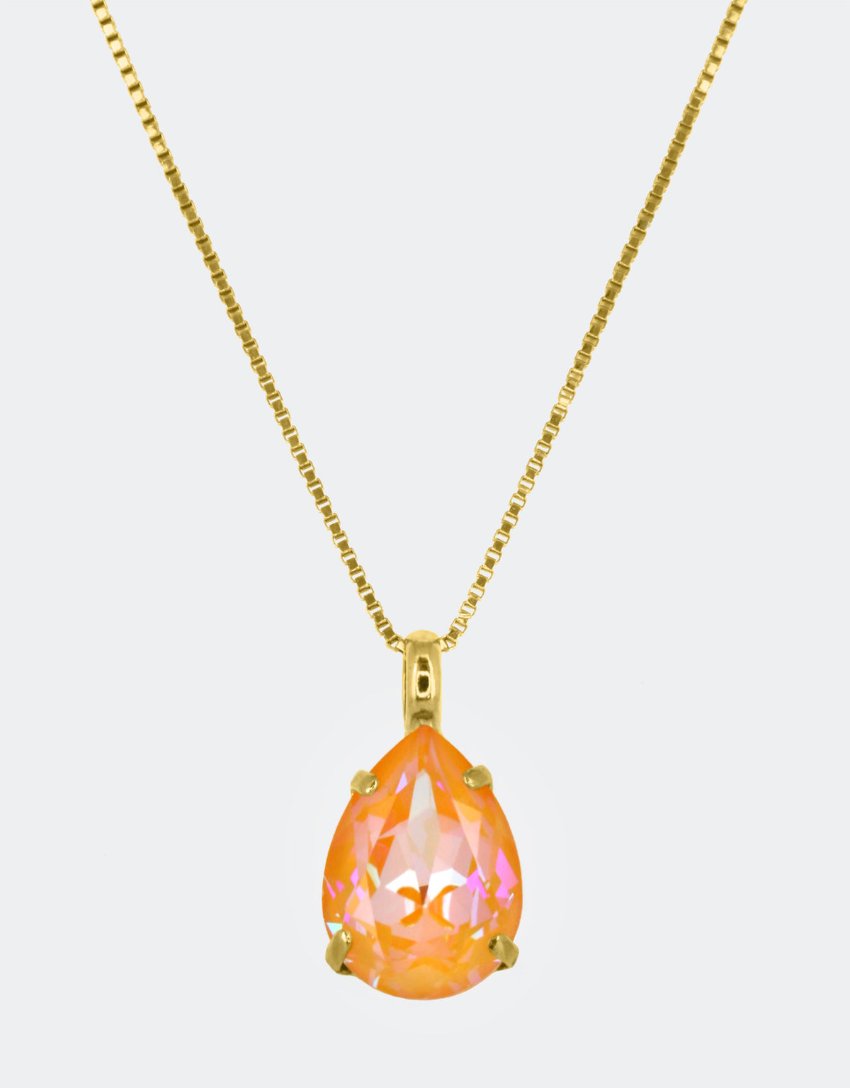 peach necklace a minimal jewellery