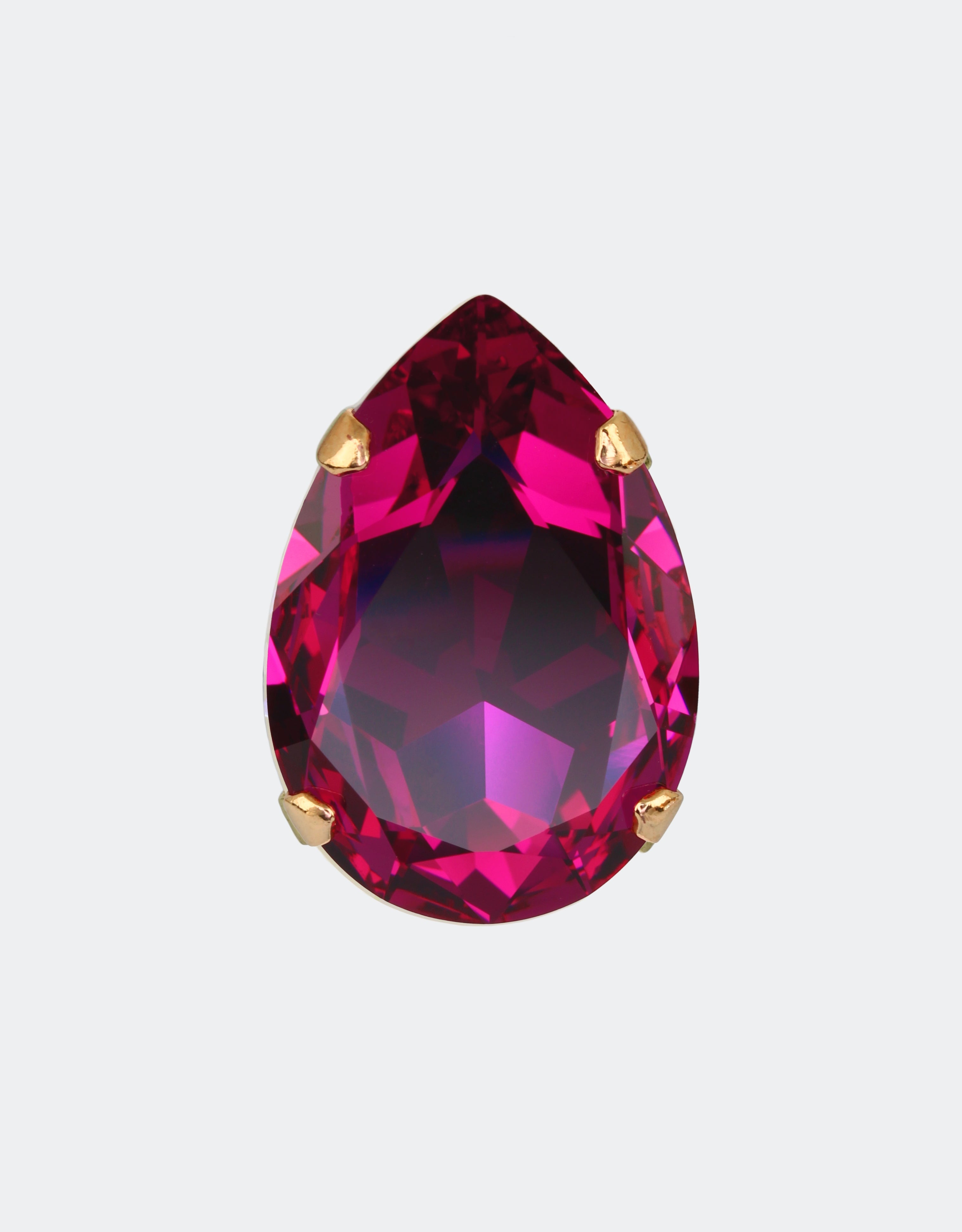 pink crystal ring trending in european evening soiree