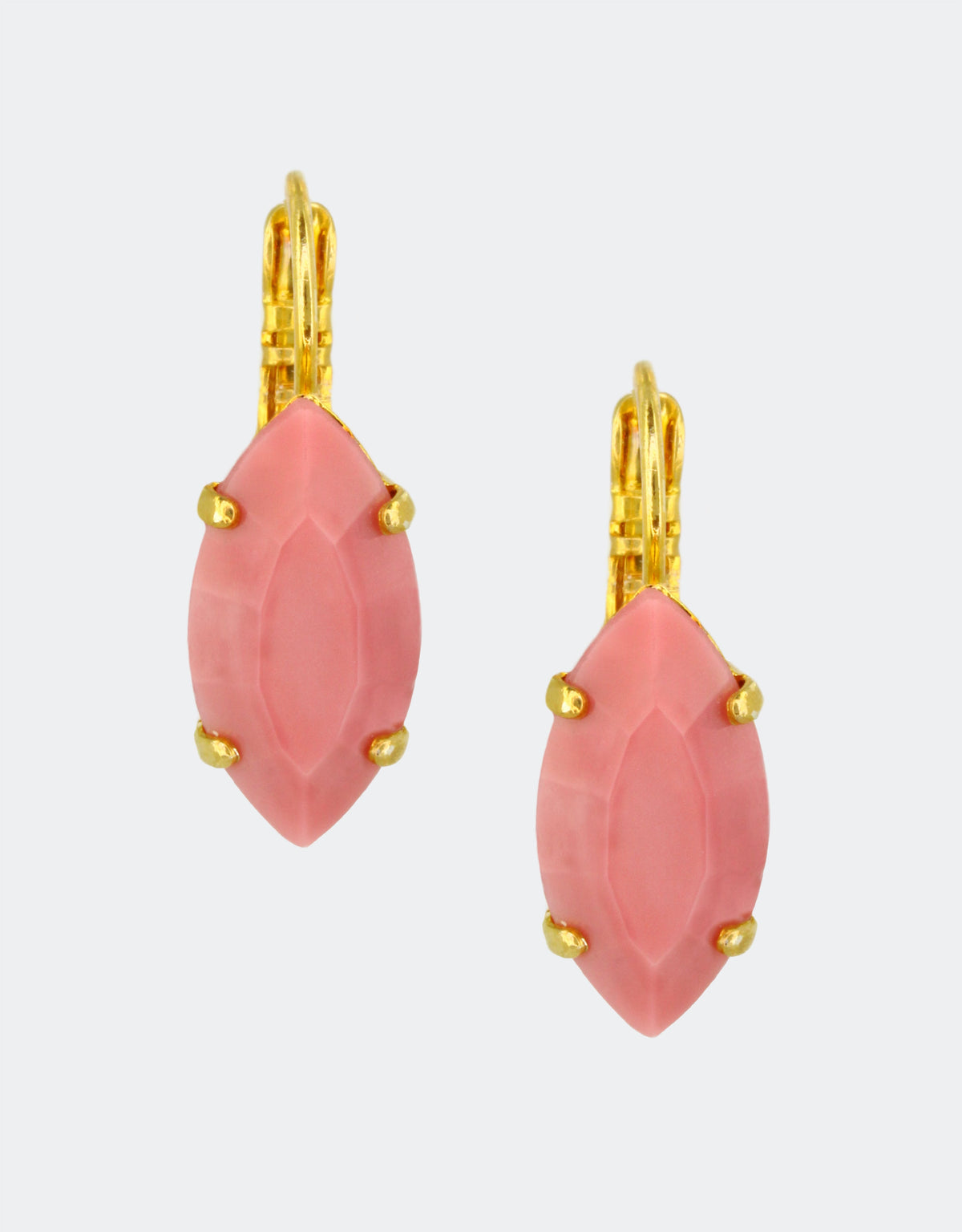 pink earrings for flowing gowns