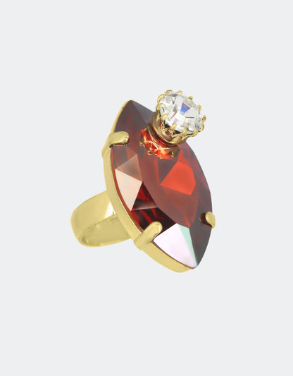 a chic gift for your girlfriend red cocktail ring