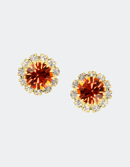 rose crystal earrings a unique statement jewellery
