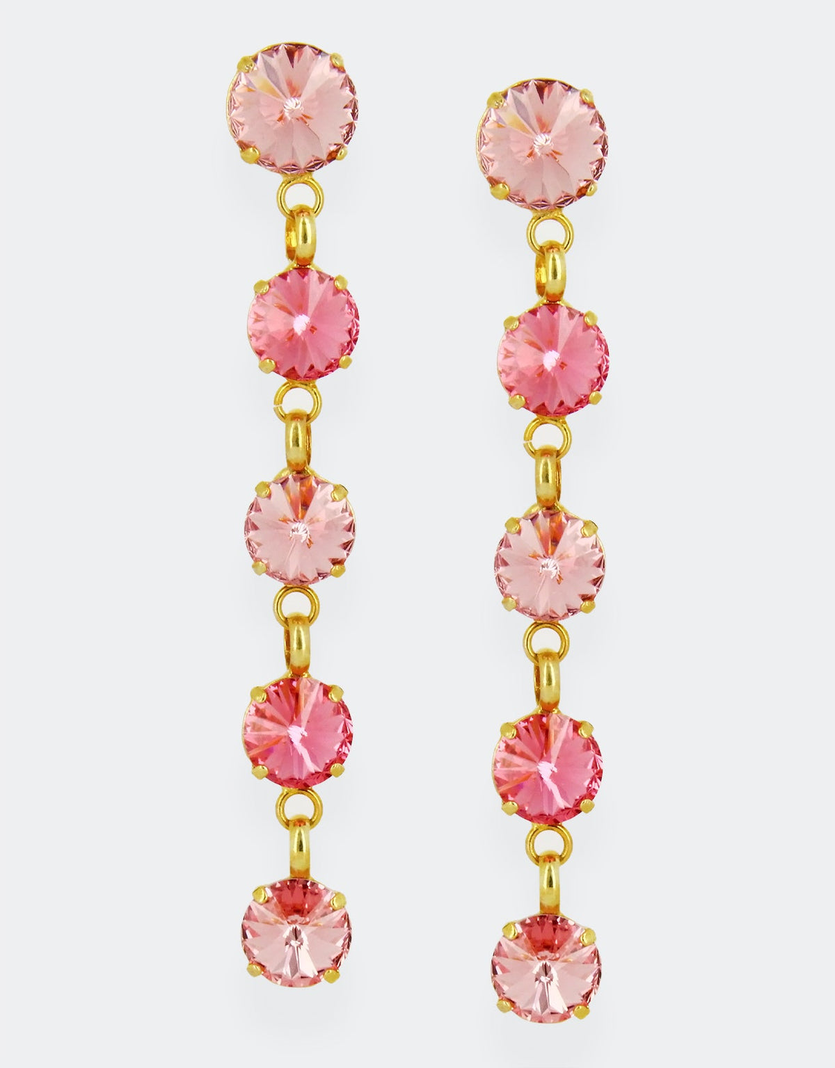 rose pink crystal earrings a perfect date night jewellery