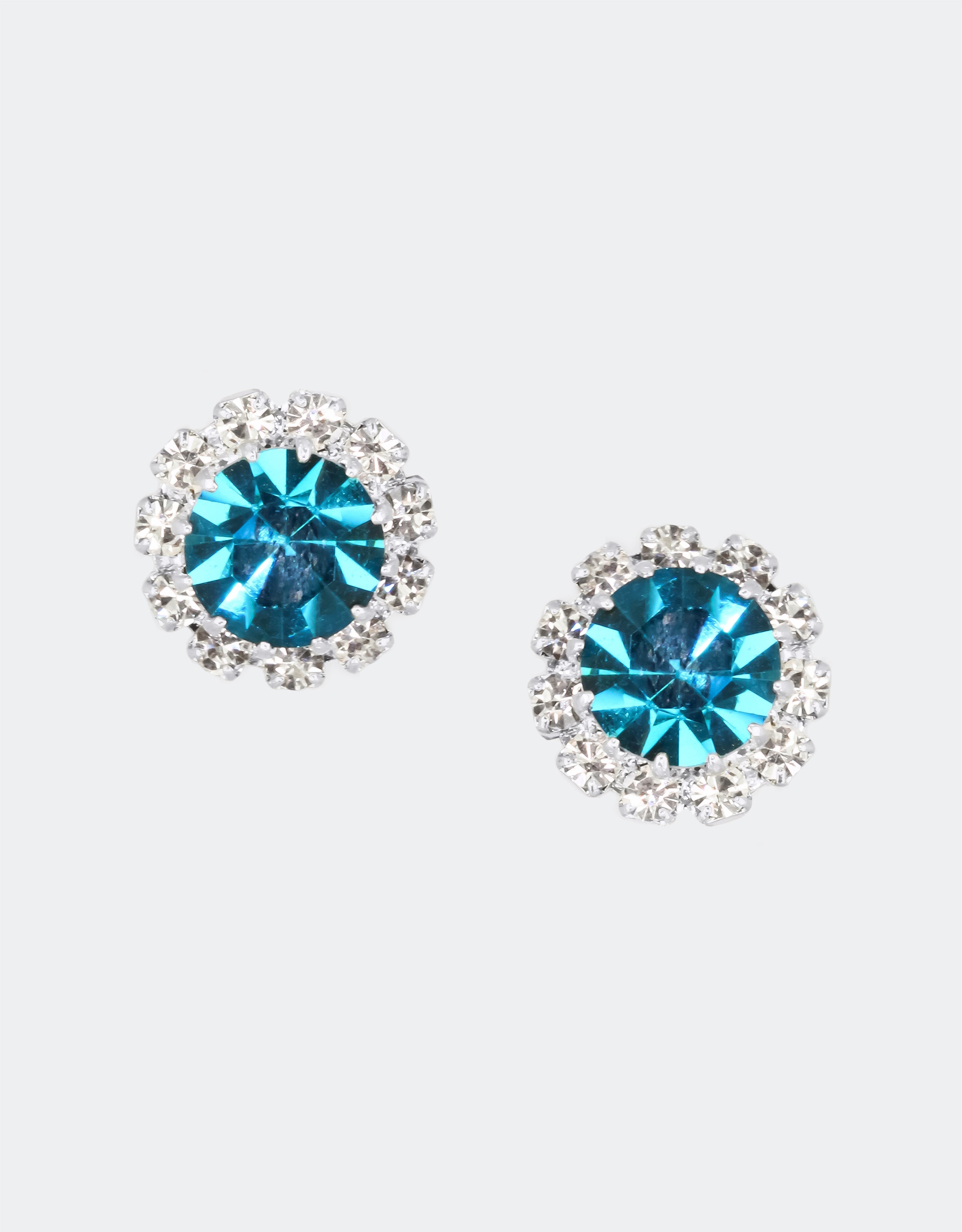 london jewellery brand offers chic crystal studs in different colours.