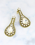 royal bridal earrings in drop style for european brides