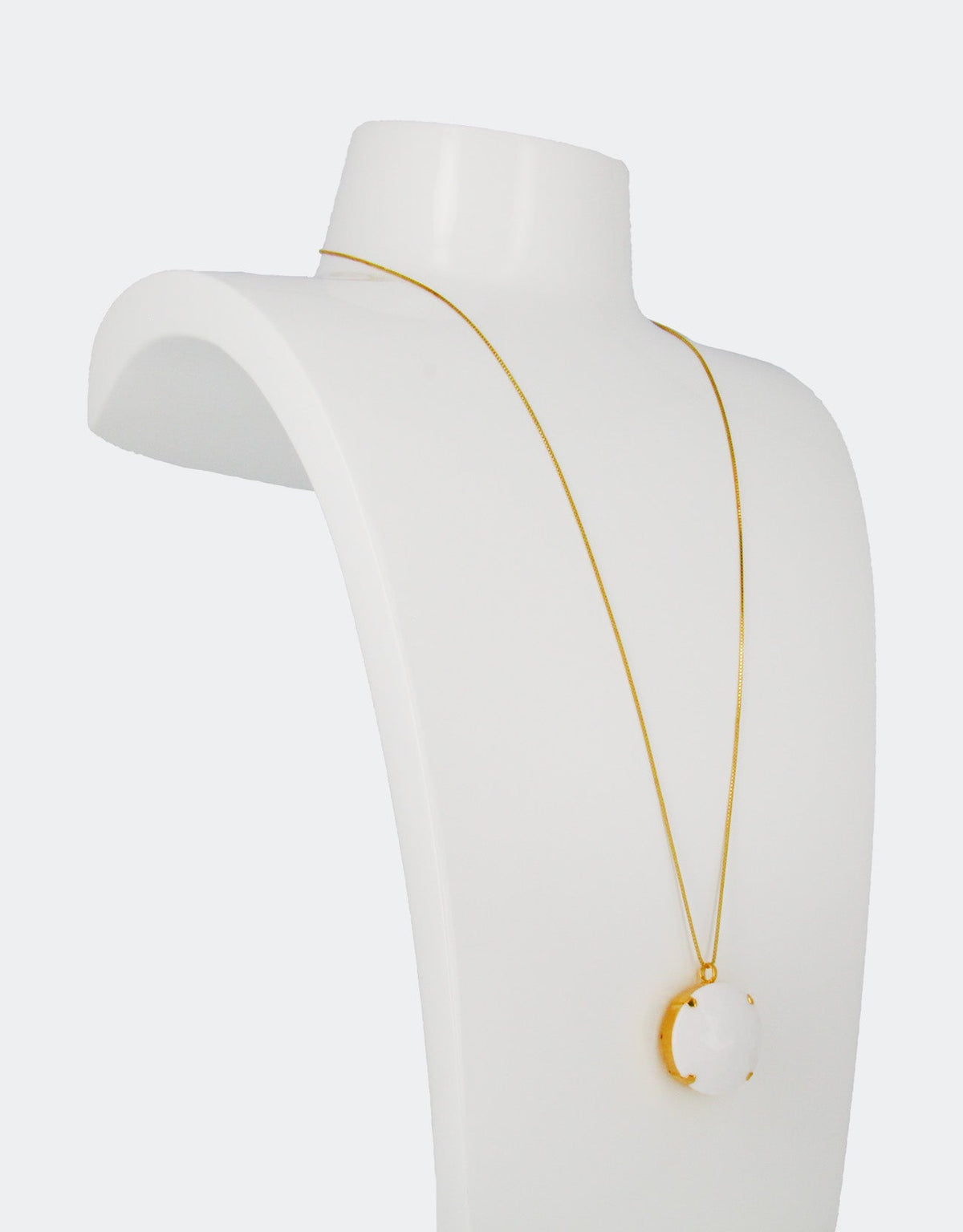 scandinavian style jewellery, a white pendant necklace