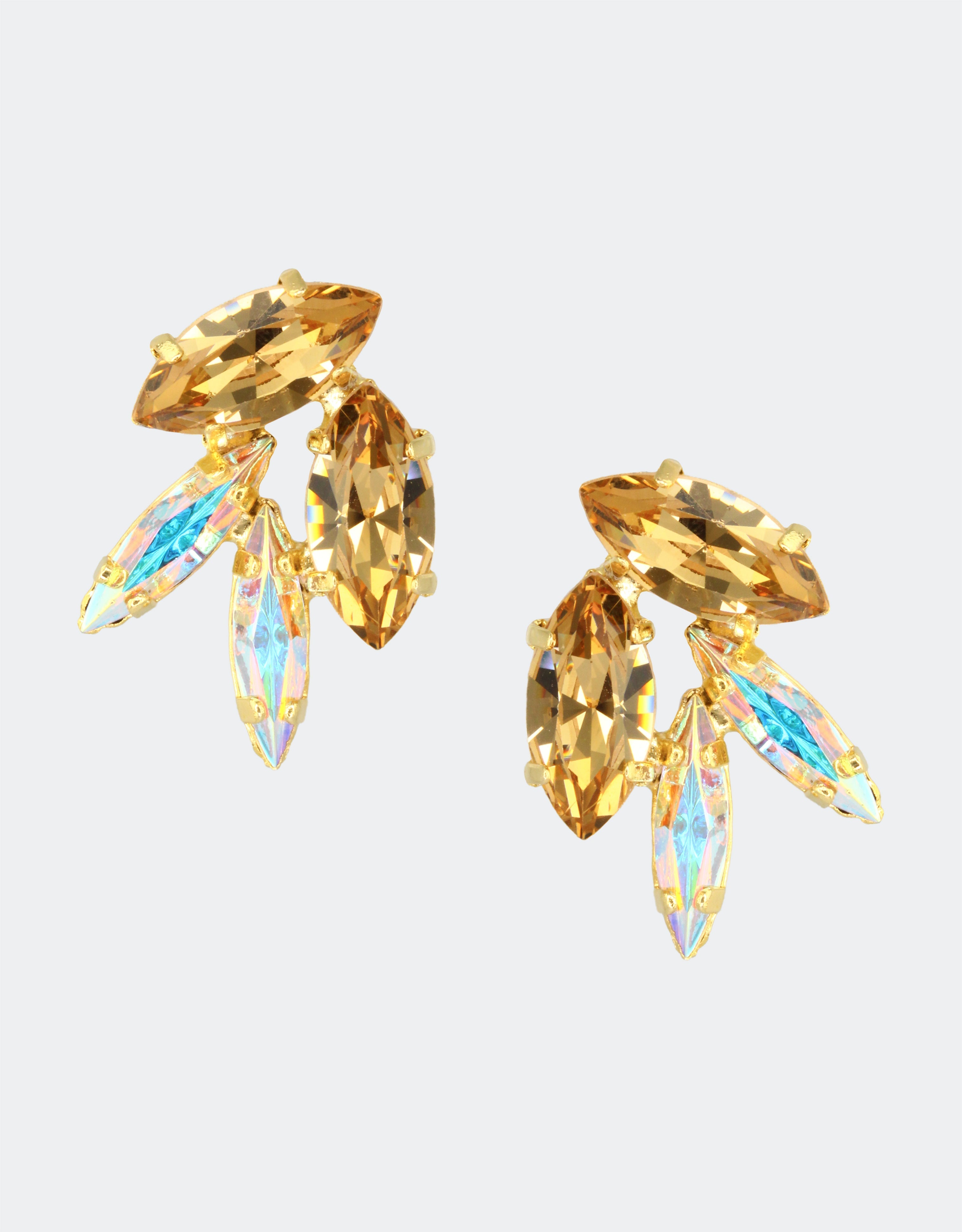 selene crystal bridal designer earrings