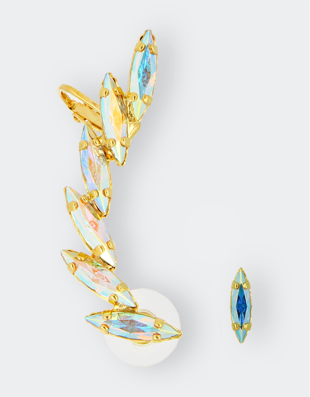 selene crystal bridal earcuff with luxury designer look