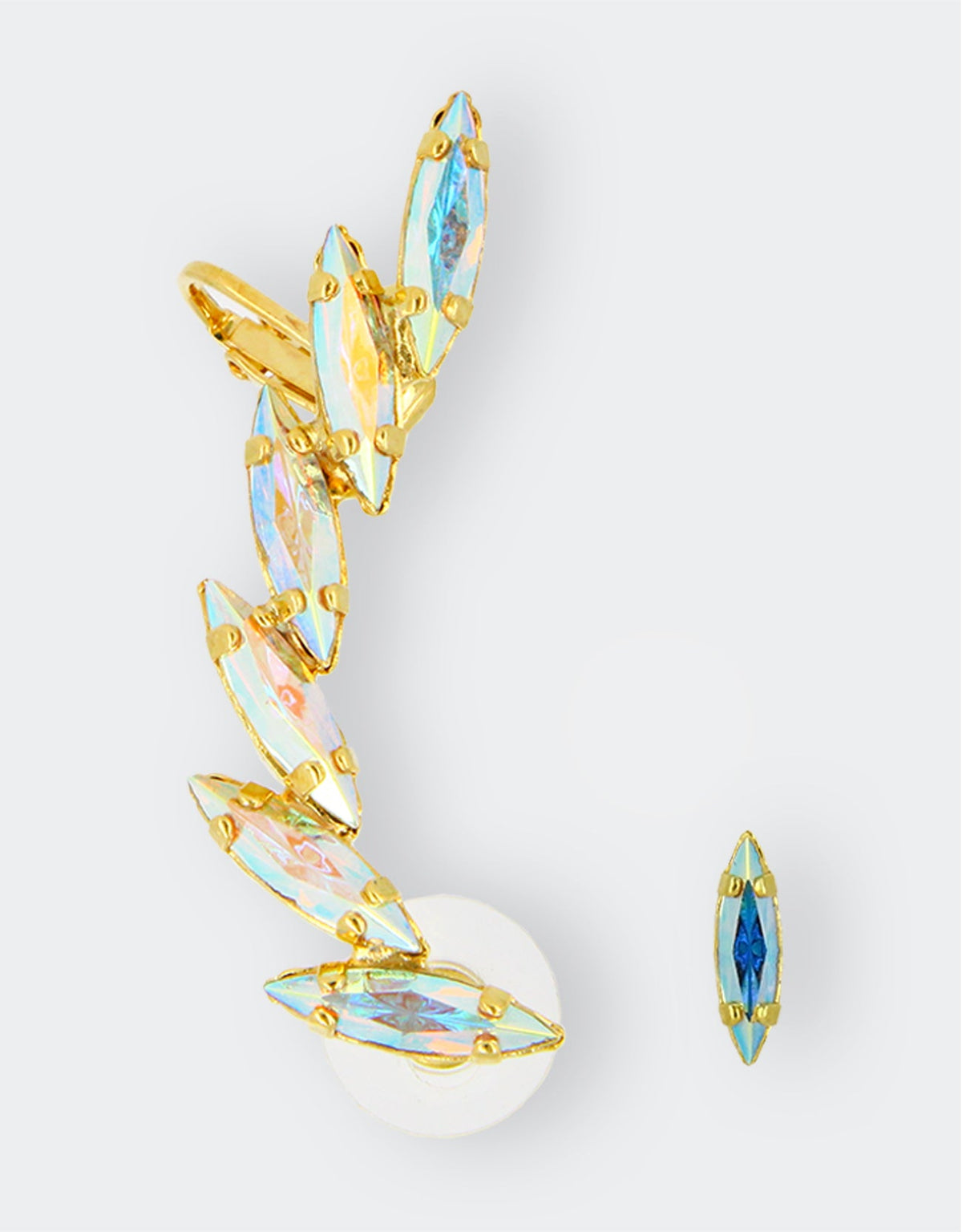 selene crystal bridal earcuff with luxury designer look